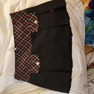 TRIPP pleated plaid skirt